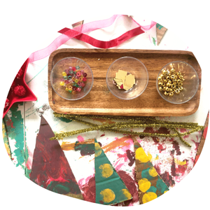 Process art in Christmas activities